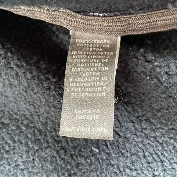 🔥Vintage Y2K Abercrombie & Fitch Spell out Faded Distressed Zip Up Mens Hoodie - Picture 12 of 16